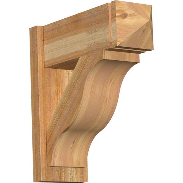 Ekena Millwork Funston Rough Sawn Arts and Crafts Outlooker, Western Red Cedar, 8"W x 22"D x 22"H OUT08X22X22FST03RWR - main